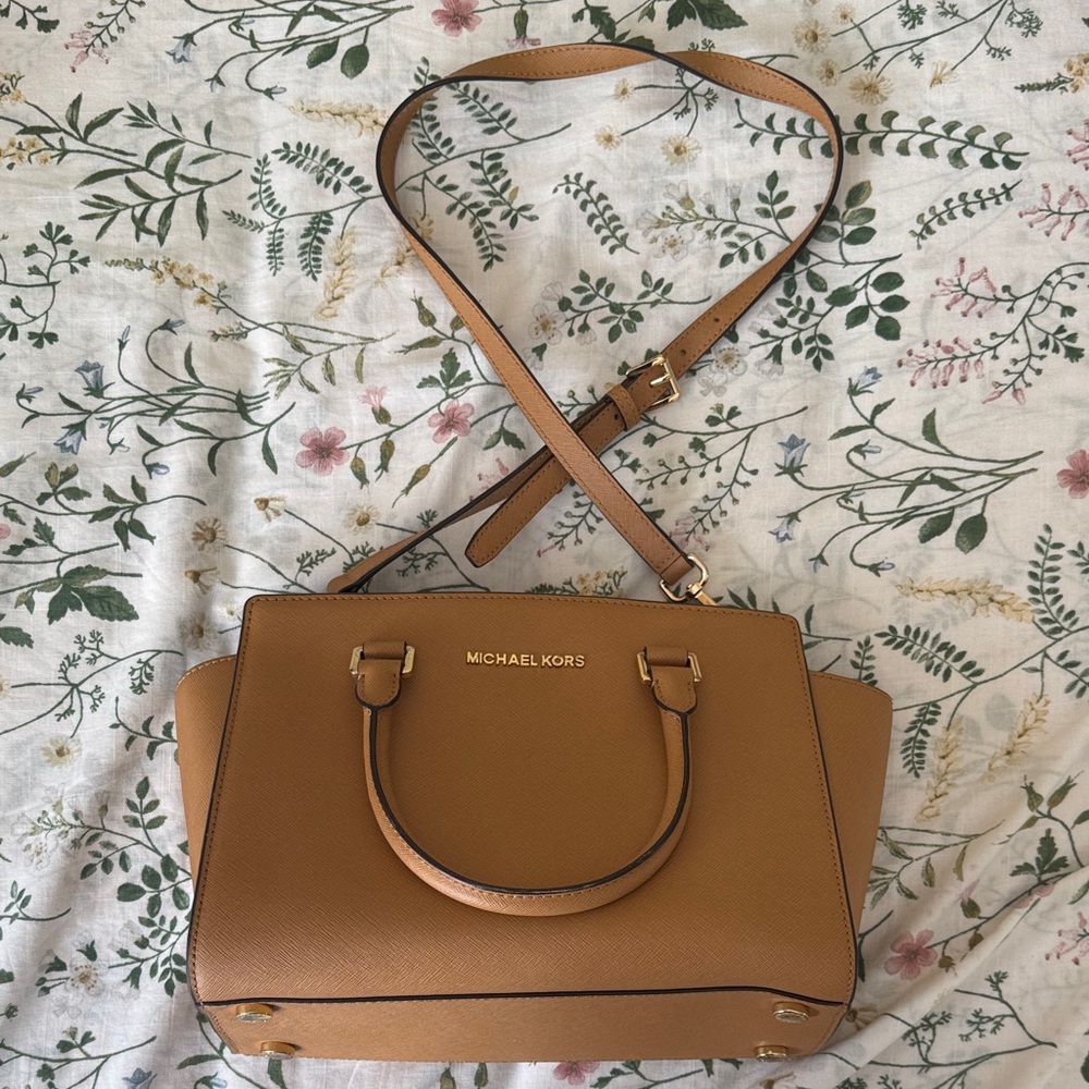 Michael Kors Caramel Satchel Bag
